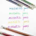 SMOOTHERPRO Glitter Gel Pens 12 Colors, Vibrant, Sparkly Metallic Pens for Coloring, Journaling & Scrapbooking Colored Gel Pens for Adults