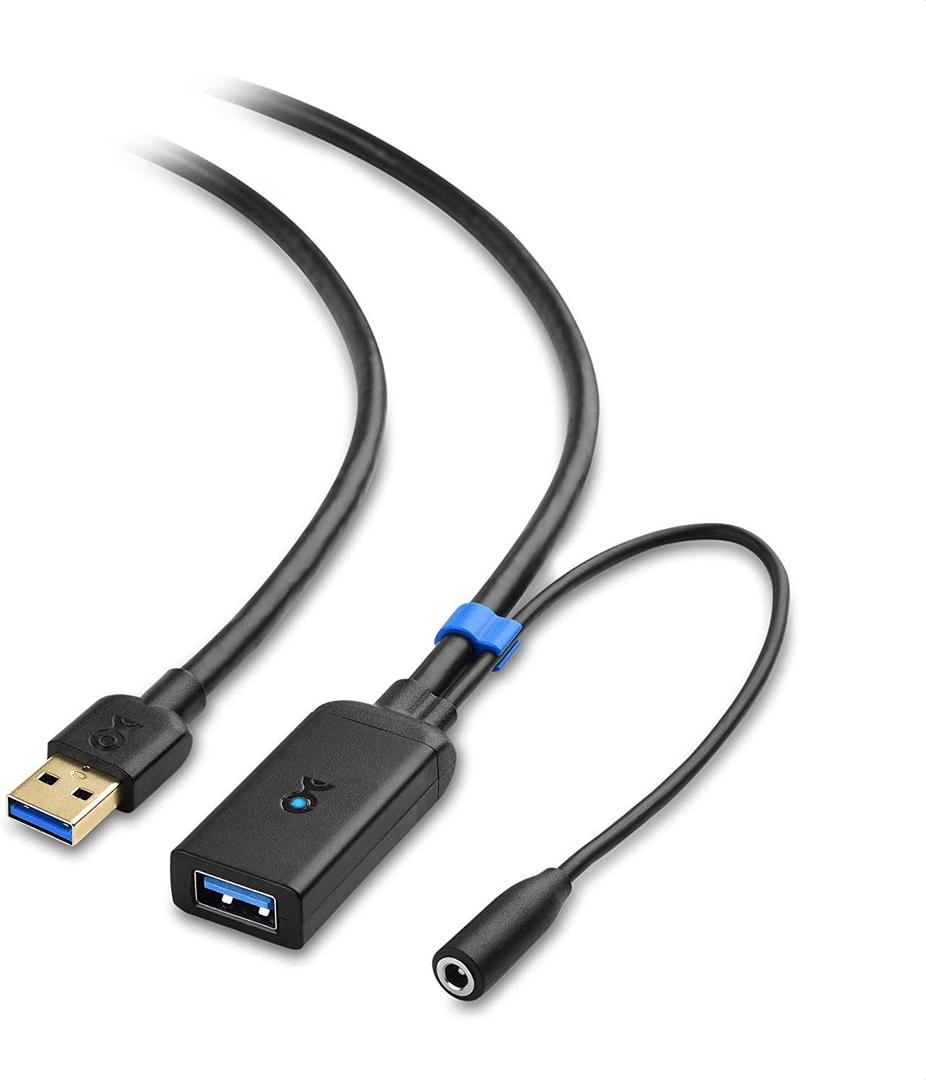 Cable Matters Active USB Extension Cable 16.4 ft / 5m (USB 3.0 Extension Cable Male to Female) with Signal Booster for Hard Drive, Webcam and More