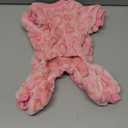 Dxhycc Fleece Dog Pajamas Cute Dog Heart Puppy Jumpsuit Warm Soft Pet Holiday Clothes for Small Medium Cats and Dogs (Pink, S)