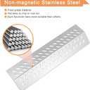 Stainless Steel Flame Tamers, 4 PC Grill Heat Plate Gas Replacement for Bull BBQ Grills, Fit for Angus, Brahma, 7-Burner, 4-Burner, 5-Burner Grill Models, Grill Parts Replace for 16631, 16521