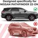 Window Deflectors Smoke Tinted in-Channel Side Window Vent Visor Deflectors Rain Guards Compatible with Nissan Pathfinder 2022-2026 - 4pcs. GW0848