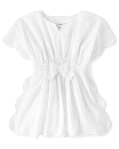 Gymboree,Girls,and Toddler Swim Coverups,White,5T