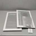 2-Pack Paintable Gable Vents - 12" x 18" Aluminum with Screen, Maximize Ventilation in Attics and Sheds, Vent Opening: 10" x 16" (White)