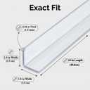 Frychee Clear Self-Adhesive Wall Corner Protectors，Corner Guards & Edge Protector for Wall Door Frame Cabinet Baseboard & Door, Table, Stair (36, 36" X 1.0")