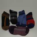 Gonii Mens Athletic Ankle Socks 5-Pairs - Blister Defense & Cushioned for Running, Hiking, Sports, Size: 12-15