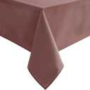 Hiasan Dusty Rose Square Tablecloth - Waterproof and Spillproof Restaurant Washable Polyester Table Cloth for Dining Room, 54 x 54 Inch