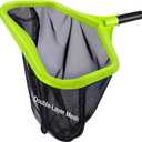 Goovilla Pool Net, Pool Skimmer Net with Reinforced Frame, Large Capacity Pool Cleaning Net, Fine Mesh Pool Nets for Cleaning Leaves Pond Spa Inground Swimming Pools, Pool Leaf Rake, Green (No Pole)