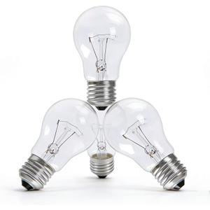 100 Watt Incandescent Light Bulbs, A19 Clear Incandescent Rough Service Light Bulb,A19 100 WATT Bulbs,2700K Soft White, E26 Medium Base, 110-130V, 4-Pack