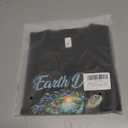 HELLO MEOW Earth Day Shirts for Kids: Cute Planet Earth Crewneck Cotton T-Shirt for Toddler Boys & Girls 110/56