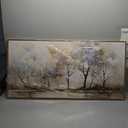 VHMING Abstract Wall Art Artwork Retro Trees Pictures Decor Canvas Painting Framed Ready to Hang Living Room Bedroom and Office Wall Decor 24x48 Inch (Light Color)