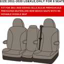 coverdream Sienna Car Seat Covers Custom Fit for 2011-2020 Toyota Sienna SE,LE,XLE,SE Premium,XLE Premium,8-Seater,Full Coverage,Airbag Compatible Polyester Auto Seat Protector (Full Set,Gray)