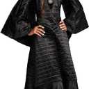 Disney Maleficent Movie Christening Black Gown Girls Deluxe Costume (Large/10-12)
