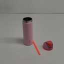 Owala FreeSip Insulated Stainless Steel Water Bottle with Straw for Sports and Travel, BPA-Free Sports Water Bottle, 24 oz, Pink, Angel Food Cake