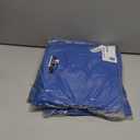 Amazon Essentials Women's Scrub Snap Jacket Blue, Medium