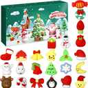 Advent Calendar 2025 Christmas Countdown Calendar, 24 Days Mochi Squishy Toys Christmas Advent Calendars Stress Relief Toys for Kids Girls Boys Toddlers Teens Stocking Stuffers Party Favors