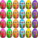 24 Pack Prefilled Easter Eggs with Unicorn Slow Rising Squishy Toys Inside for Kids Girls Boys Easter Basket Stuffers Gifts Unicorn Party Favors