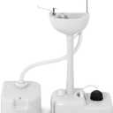 YITAMOTOR Portable Sink 17L Camping Hand Washing Station with 24L Sewage Tank, Wheels, Soap Dispenser, Towel Holder, for Garden, Gather, Worksite, Outdoor, Travel, Boat