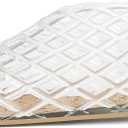 Jelly Mesh Ballet Flats for Women Fishnet PVC Clear Hollow Jellies Sandals Comfortable Beach Ballerina Flats Shoes (9.5)