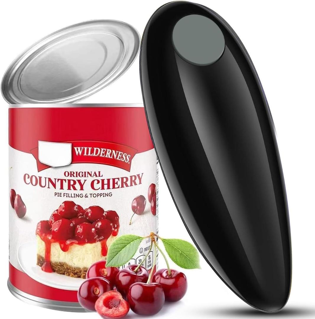 Electric Can Opener, Handheld One-touch Automatic Can opener, Smooth Edge Kitchen Gadget Can Openers Electric for Seniors with Arthritis