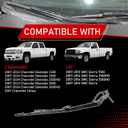 Left Driver Side Windshield Wiper Arm Compatible with Chevrolet | Compatible with 2007-2014 Chevrolet Cheyenne Silverado Tahoe, GMC Sierra, Replaces 42668 15918385 15292993 20773357 20913921