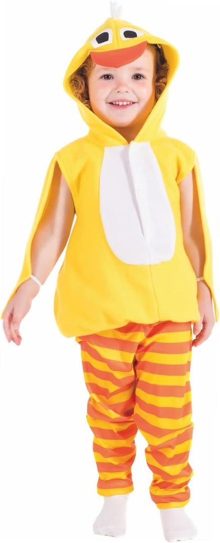 fun shack Toddler Chicken Costume, Cute Duck Outfit for Kids, Adorable Chicken Dress-Up for Ages 1-2 Years (3-4 Years)