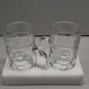 Yesland 2 Pack Beer Mug for Freezer, 1.2 L /40 oz Glass Beer Stein Mugs with Handle Large Heavy-Duty Beer Cups Drinking Glassware Pub Drinking Mugs for Bar, Alcohol, Beverages, Men, Clear