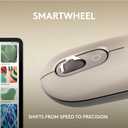 Logitech POP Mouse, Wireless Mouse with Customizable Emojis, SilentTouch Technology, Precision/Speed Scroll, Compact Design, Bluetooth, Multi-Device, OS Compatible - Mist