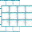 8 x 2026 Dry Erase Calendar  Large Yearly Wall calendar 2026, 38.2'' x 25.2'', 2-Side Reversible Calendar 2026, Vertical/Horizontal, Jan 2026  Dec 2026, 2026 Wall Calendar Dry Erase with Notes, Stickers