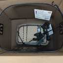 Schwinn Quick Release Wire Bike Basket, Black, Weather Resistant, Folding Handle for Hand Carry, Fits Most Adult Bicycles, Includes Mounting Hardware, Bicycle Basket for Adult Bikes