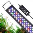 hygger 24W LED Aquarium Light, 24-30 Inch Fish Tank Light with Timer Auto On/Off, Sunrise Sunset Mode, Adjustable Brightness and Colors, Full Spectrum Light with Extendable Brackets for Freshwater