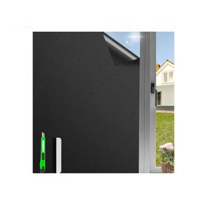 Total Blackout Window Privacy Film,Blackout Film Privacy Heat Control Sun Blocking,Static Cling Windows Film Black Out Cover,Removable House Tint 23.6 ×118.1 Inch