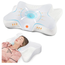 DONAMA Cervical Neck Pillow for Pain Relief,Odorless Contour Memory Foam Pillows with Cooling Pillowcase Cozy Sleeping, Orthopedic Ergonomic Bed Pillows for Side Back Stomach Sleepers