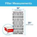 Filtrete ADP01-2PK-2 16x25x4 AC Furnace Air Filter, MPR 1000, Fits Honeywell and Lennox Devices, Micro Allergen Defense Deep Pleat, 2-Pack (Actual Dimensions 15.88 x 24.56 x 4.31), 2 Count