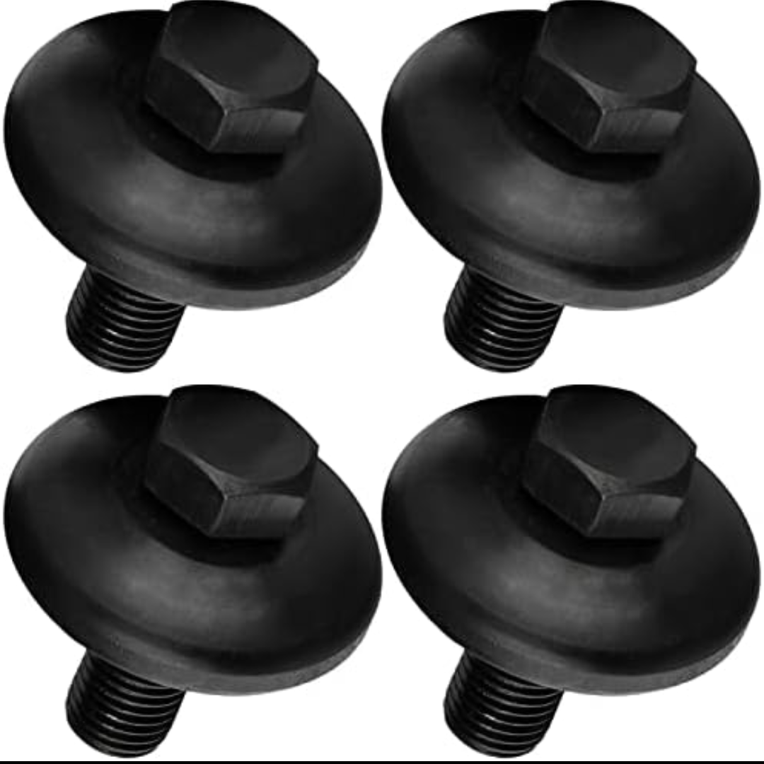 [4 Pack] Mission Automotive Bolts for Husqvarna Lawn Mower Blade - Replacement Tractor Blade Bolt with Cupped Washer - for Attaching Blades on Riding Lawn Mower and Zero Turn Mower