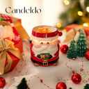 Candeldo Christmas Wax Melt Warmer: Candle Warmer for Scented Wax Cute Electric Fragrance Burner Santa Claus Decor Christmas Birthday Gift for Women