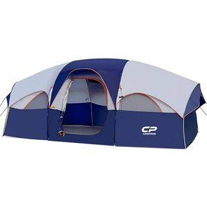CAMPROS CP 8 Person Camping Tent, Room Divider, Rainfly, Weather Resistant