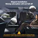 XCBYT Car Window Shades for Side Window Sun Shade for Baby with Double Layer Blackout Half-See Options, Car Curtains for Blocking UV, Heat and Safe Driving (4 PCS)