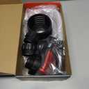 Automatic Electric Fuel Transfer Pump with Auto-Stop, 3.8GPM & 51" Hose & 4 Size Adapters Gas Can Pump with Leak Protection for Gasoline, Diesel, Kerosene, Gifts for Men Dad Him - 2nd Gen Red Black