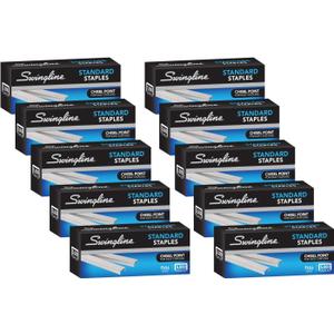 Swingline Staples, Standard Staples for Desktop Staplers, 1/4" Length, 210/Strip, 5000/Box, 10 Pack (35111)