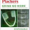 Plackers Grind No More Night Guard, Nighttime Protection for Teeth, Sleep Well, BPA Free, Ready to Wear, Disposable, One Size Fits All, 10 Count