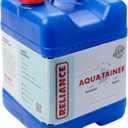 Reliance Products Aqua-Tainer 7 Gallon Rigid Water Container, Blue , 11.3 Inch x 11.0 Inch x 15.3 Inch