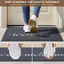 Vicwe Front Door Mat Outside Entrance, 35"x59" Heavy Duty Non-Slip Doormat