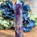 Jet International Amethyst Obelisk Tower  Natural Crystal Healing Stone for Energy, Meditation & Chakra Balancing  Spiritual Home Decor & Gift  Polished Purple Quartz Point (3 inch)