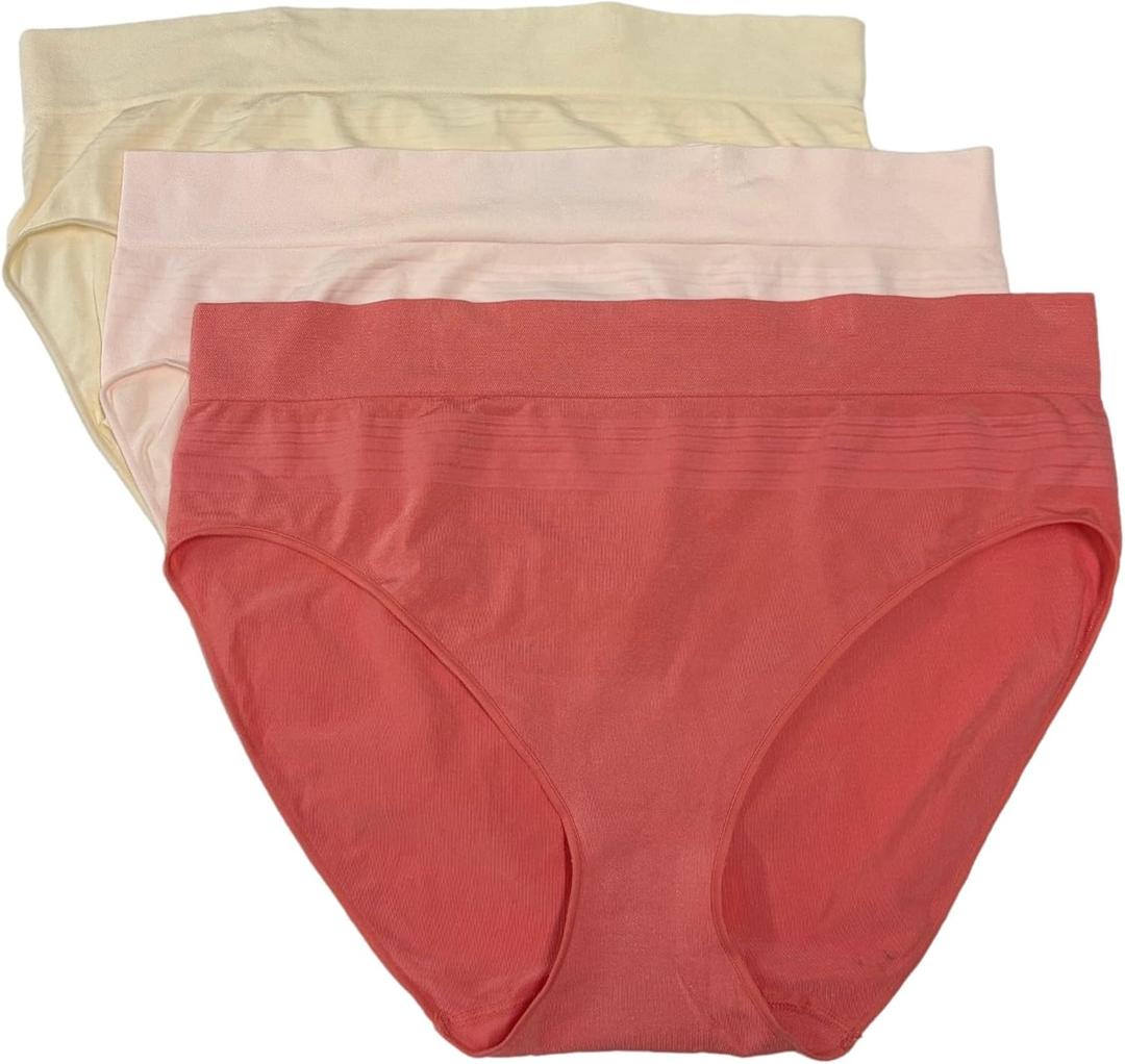 Warner's Women's Warners Blissful Benefits Dig-free Seamless Hipster 3-Pack  (XL)
