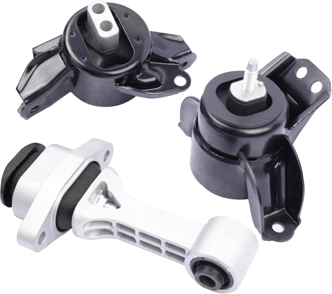 Engine Motor & Transmission Mount Compatible with 2014 2015 2016 2017 2018 2019 kia Soul 1.6L 2.0L L4 3-Piece Set Replace OEA71065 A71093 A71067