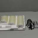 Lezonic Rechargeable Flickering Flameless Candles Battery Operated with Remote and Timer, Pack of 3(D 3'' X H 4''5''6'') Long Lasting Ivory White Real Wax LED USB Pillar Candles