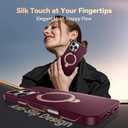 CASEKOO Wine Red Designed for iPhone 16 Pro Case with Spin Magnetic Stand [16FT Military Protection] [Non-Slip Edge] [Fit for MagSafe] MagicStand 360 for iPhone 16 Pro case with Stand 6.3''