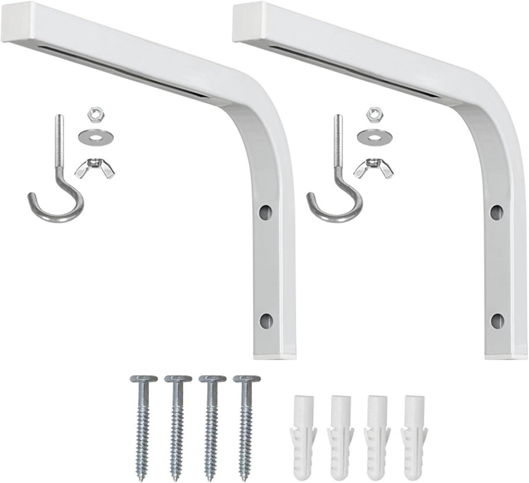 Multipurpose Projector Screen Ceiling Holders Wall L Brackets with Adjustable Width for Home and Commercial Use