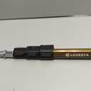 LOVEETA Gen2 12Ft [18Ft Reach] Lightweight Extendable Light Bulb Changer Pole for High Ceilings Telescopic Light Bulb Pole Changer with Bulb Gripper - Champagne Gold