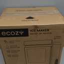 ecozy Smart Nugget Ice Maker Countertop, First Full-Color Smart Panel Ice Machine with APP Control, Double-Layer Insulation, 44 lbs/24H Soft Pellet Chewable Ice, Pull-Out Water Tank, Self-Cleaning